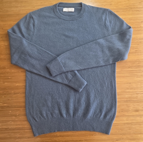 Everlane Sweaters - EVERLANE Blue-Gray Cashmere Crewneck Pullover Sweater Top Women's Size M